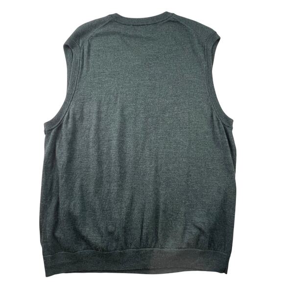 Hart Shaffner Marx Extra Fine Merino Wool Sweater Vest 2XB Sleeveless V-Neck - Picture 3 of 7